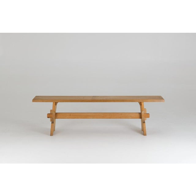 Mid-Century Brutalist Pine Benches, 1960s, Set of 2 For Sale - Image 13 of 14