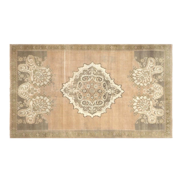 1960s Turkish Oushak Rug For Sale