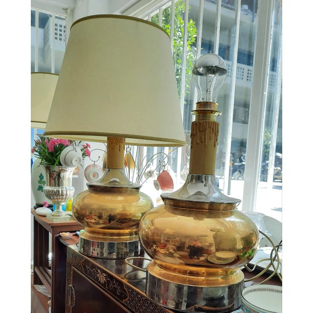 Vintage Ceramic Lamps, Set of 2 For Sale - Image 4 of 6