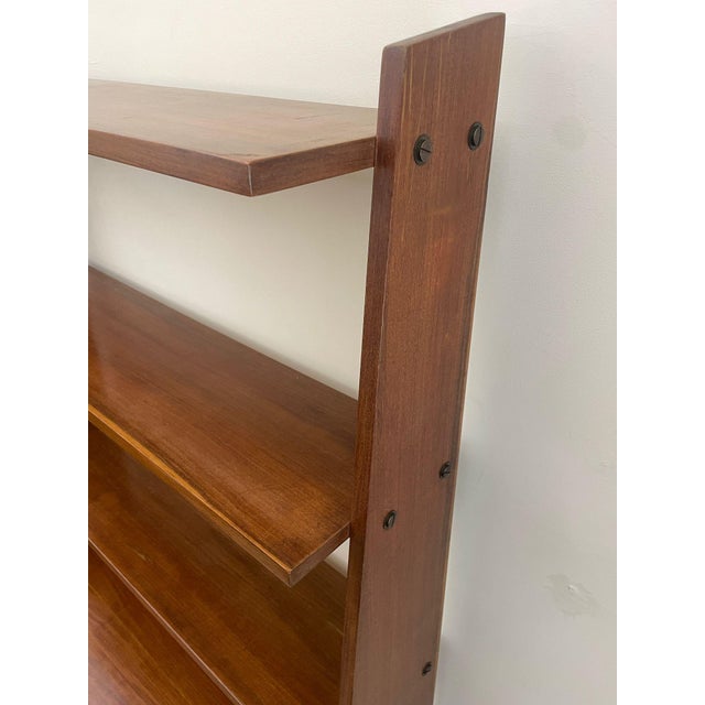 Bookcase with Drop-Leaf Door Cabinet, 1960s For Sale - Image 13 of 17