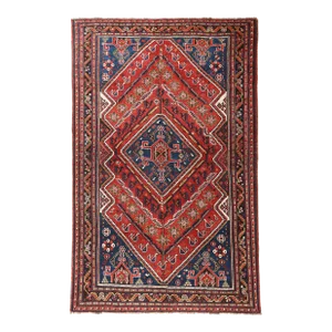 1920s Antique Persian Vivid Color Shiraz Rug