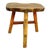 Late 19th Century French Walnut Stool For Sale
