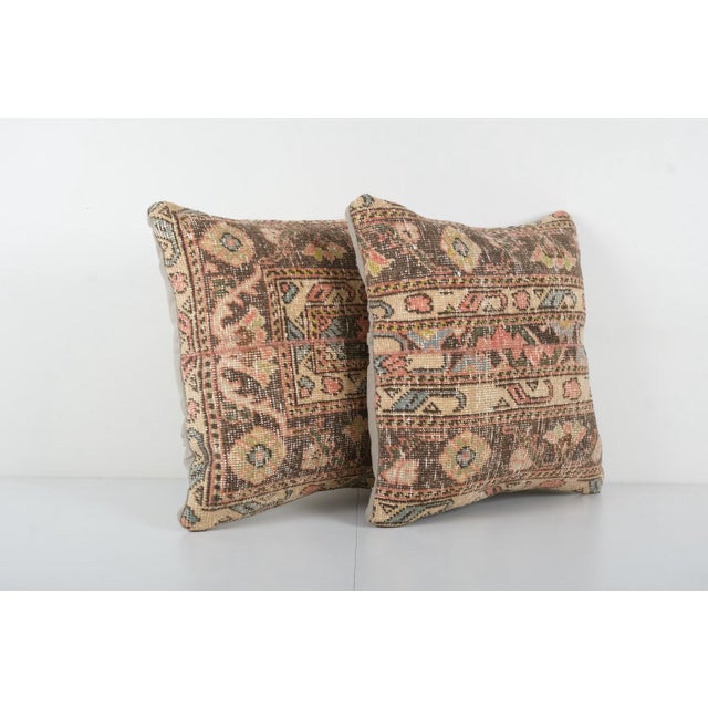 Handmade Turkish Rug Pillow Covers • Vintage Rug Decor Elevate your home decor with these exquisite 20'' x 20'' pillow...