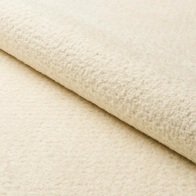 SAMPLE - Schumacher Lucien Texture Fabric In Ivory For Sale