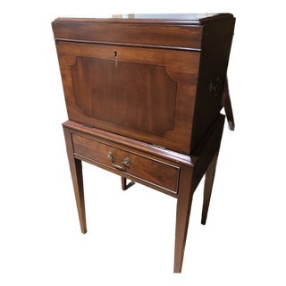 1960s Henkel Harris Silver Chest Cabinet For Sale