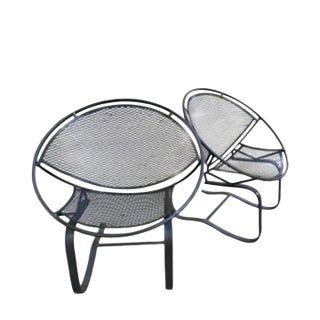 Mid 20th Century Attributed to Tempestini for Salterini Cantilever Radar Chairs - A Pair For Sale