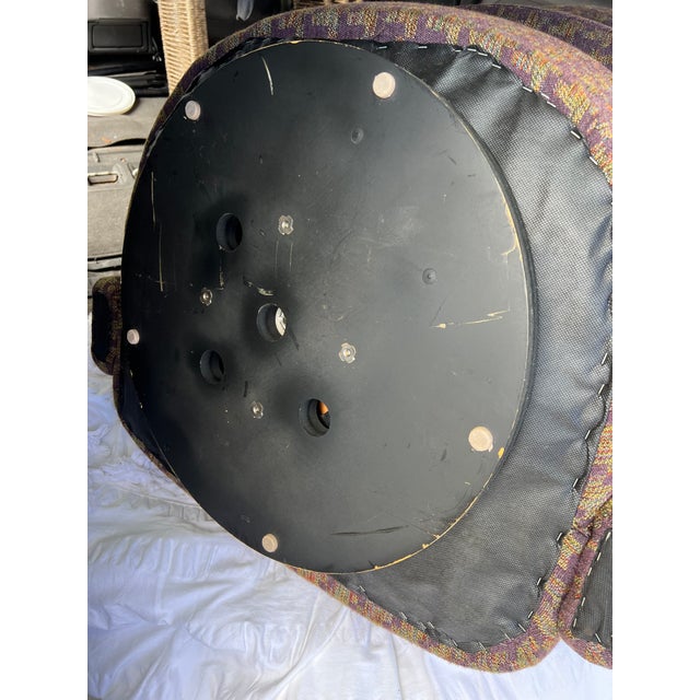 Textile Weiman "Targa" Swivel Lounge Chairs For Sale - Image 7 of 10