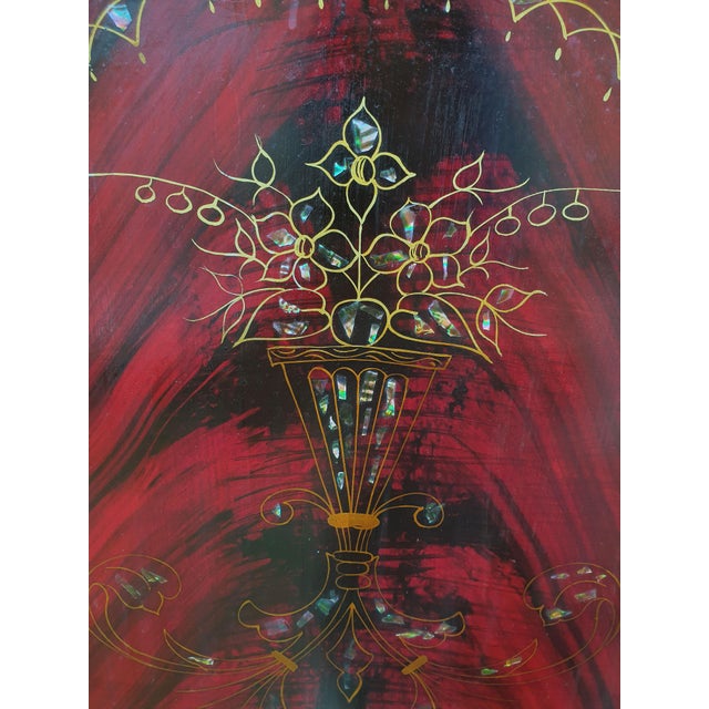 Set of Headboards in Iron and Sheet Metal Painted in Rosewood Colour, 1920s-1930s For Sale - Image 11 of 15