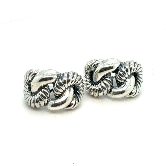 David Yurman Authentic Estate Clip-On Earrings Sterling Silver DY795 Retail: $1290 TRUSTED SELLER SINCE 2002 PLEASE SEE...