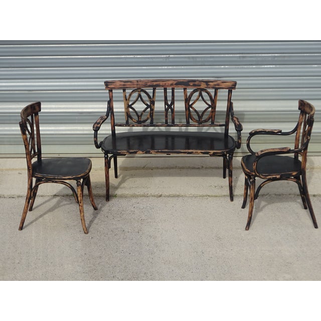 Living Room Set from Baumann, 1900s, Set of 3 For Sale - Image 16 of 18