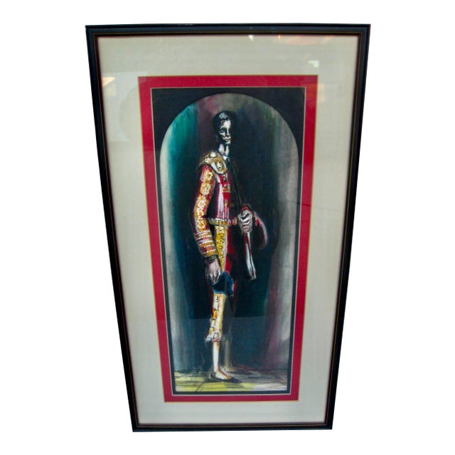 Men Portrait of a Matador Painting by Paul Winslow, Framed For Sale