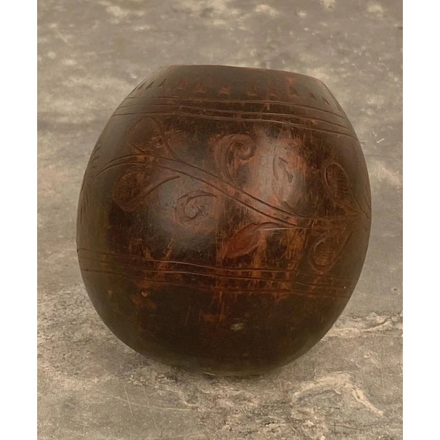 Tribal Circa 1920 Vintage Maté Cup, South America For Sale - Image 3 of 5