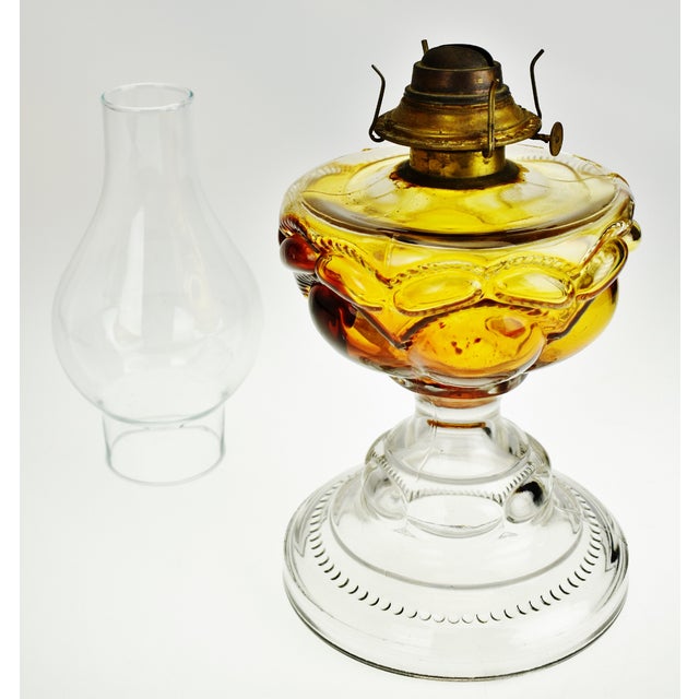 Vintage Glass P & a Peanut Oil Lamp Chairish