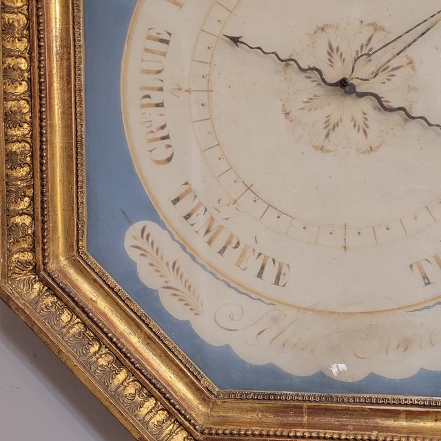 Louis XVI Torricelli Barometer in Carved and Gilded Wooden Frame, France, 18th Century For Sale - Image 14 of 18