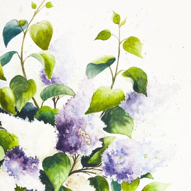 1990s Lilacs in Vase - Tomoko Parry, C. 1990s For Sale - Image 5 of 10