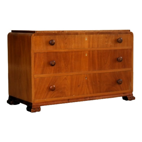 Art Deco Swedish Chest of Drawers, 1950s For Sale