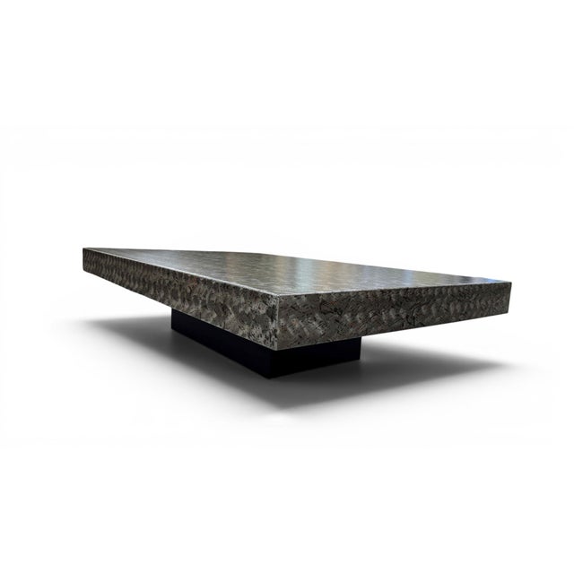 Late 20th Century Large Brutalist Metal Coffee Table For Sale - Image 5 of 15