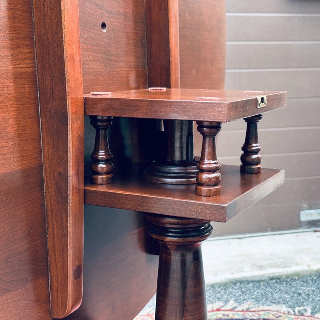 Ethan Allen Georgian Court Rotating Tilt Top Tripod Tea Table 11-8203 For Sale In Philadelphia - Image 6 of 12