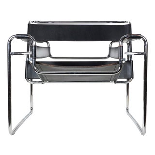 Vintage Bauhaus Wassily Armchair by Marcel Breuer for Gavina Knoll, 1970s For Sale