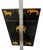 Black Vintage Safari Animal Appliqué Wood Wastebasket by the Essex Collection For Sale - Image 8 of 11
