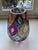Vintage Mid-Century Bohemian Multicolor Faceted Art Glass Vase, 1960s For Sale - Image 4 of 14
