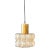 Mid Century Amber Diamond Glass Pendant by Helena Tynell for Limburg, Germany, 1960s For Sale