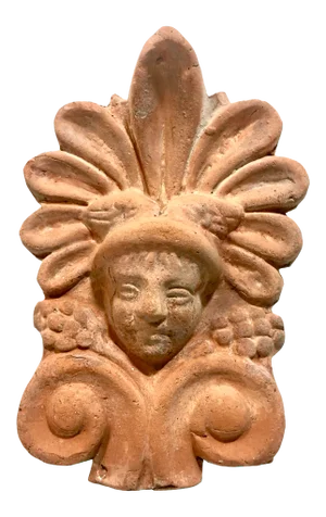 Terracotta Architectural Element of Mercury