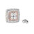 Haus of Brilliance 10K Yellow, White, and Rose Gold Plated Sterling Silver Diamond Accent Earrings (I-J Clarity, I3 Color) For Sale - Image 4 of 6