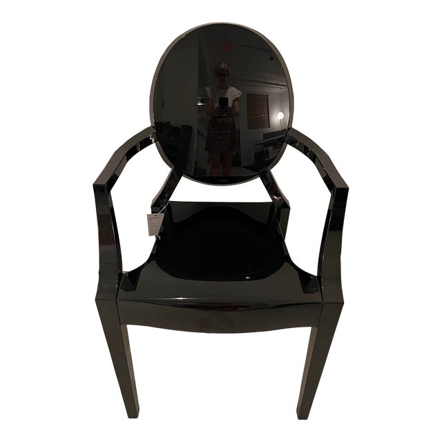 Kartell Louis Ghost by Philippe Starck Black Chair Chairish