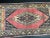 Red Vintage Geometric Design Turkish Anatolian Multicolor Rug For Sale - Image 8 of 11