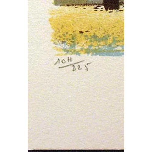 1970s 1970s "Pellegrine" Impressionist Style Signed Lithograph by Andre Renoux For Sale - Image 5 of 6
