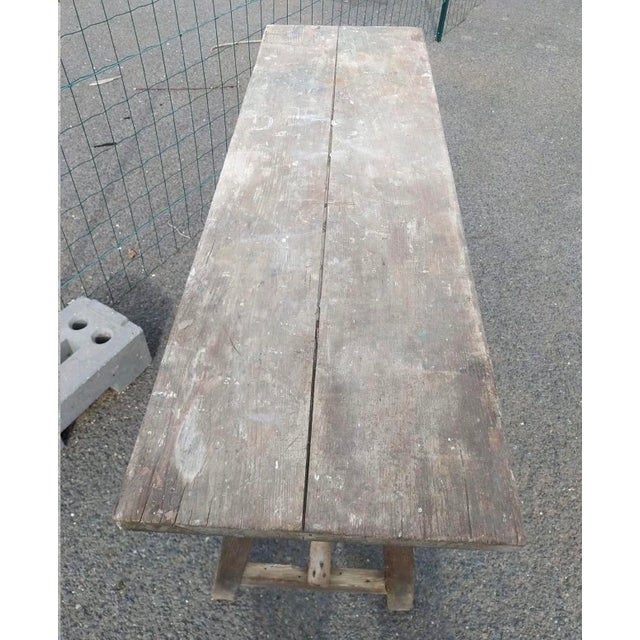 19th Century French Laundry Table, 1880 For Sale - Image 5 of 9