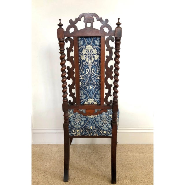 19th Century Carved Mahogany Side Chair For Sale - Image 9 of 11