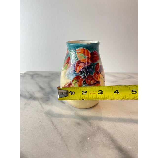 Ceramic Hand Painted Porcelain Vase For Sale - Image 7 of 8