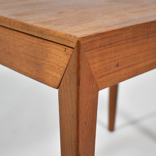 Brown Severin Hansen Side Table/ Nightstand by Haslev Mobelfabrik For Sale - Image 8 of 10