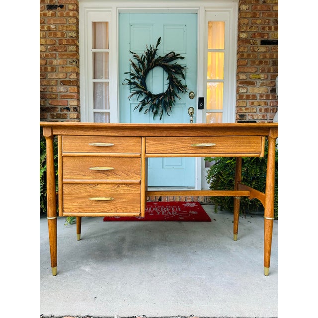 1960s 1960s Mid Century Writing Desk For Sale - Image 5 of 8