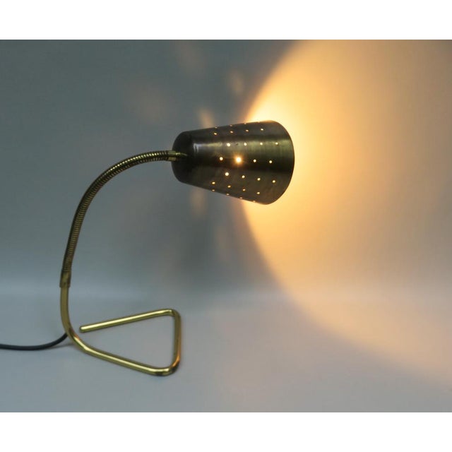 Scandinavian Adjustable Brass Table Lamp, 1950s For Sale - Image 13 of 18