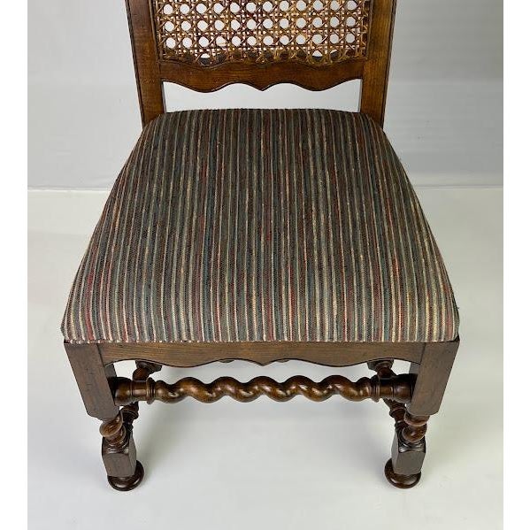 Baker Furniture Jacobean Style Barley Twist Dining Chairs - Set of 6 For Sale - Image 13 of 16