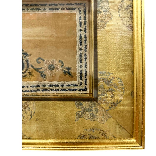 Late 19th Century Pair of Framed Antique Chinese Silk Embroidery Panels For Sale - Image 13 of 14
