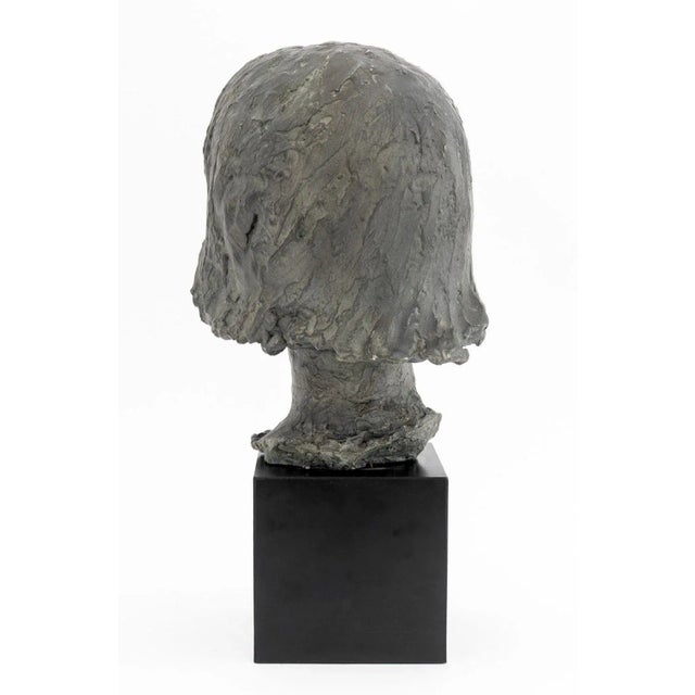 Lily Landis Bronzed Spelter Female Portrait Bust For Sale In New York - Image 6 of 9