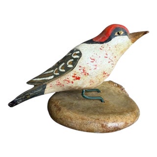 Austrian Folk Art Carved Wood Bird #81, 1930s For Sale