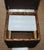 Mid-Century Modern Mid Century Vinyl Sewing Ottoman Box Stool For Sale - Image 3 of 8