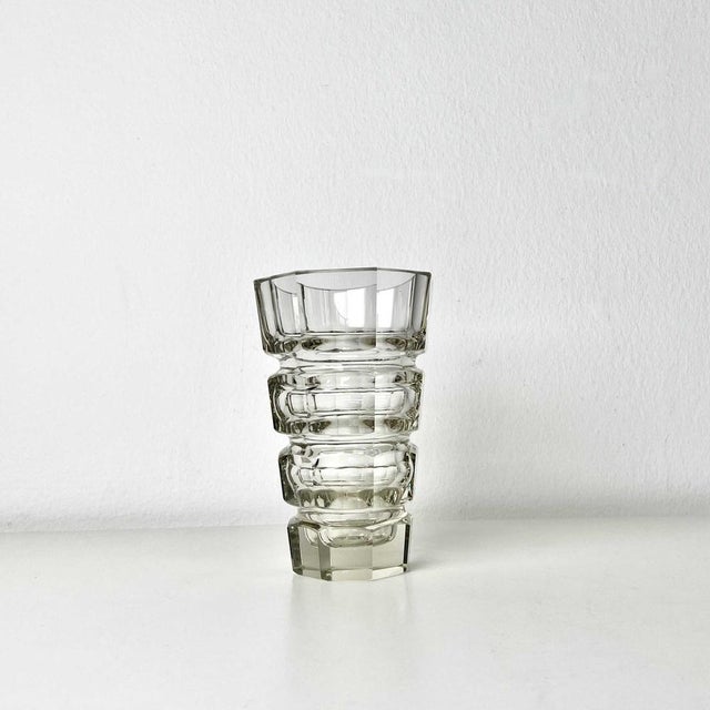 Crystal Vases from Moser, Set of 2 For Sale - Image 5 of 7