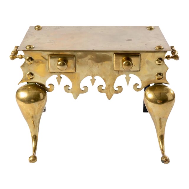 Late 19th Century English Brass Footman For Sale