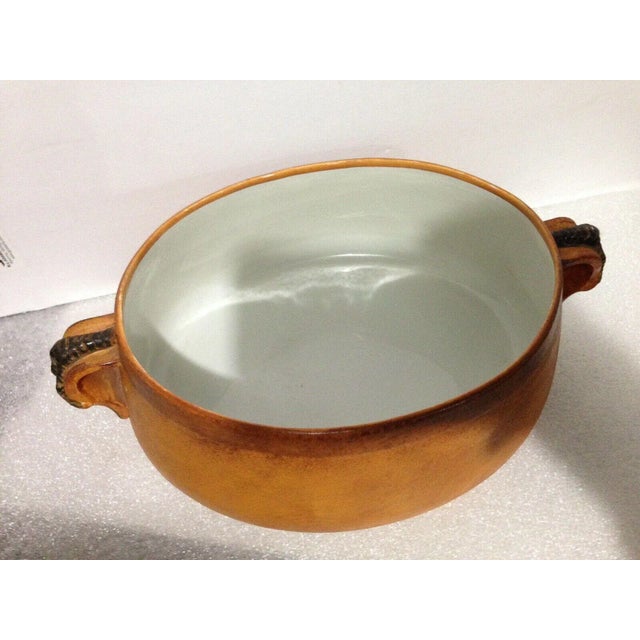 Glass Pillivuyt Pheasant Chicken Covered Tureen Casserole, France For Sale - Image 7 of 9