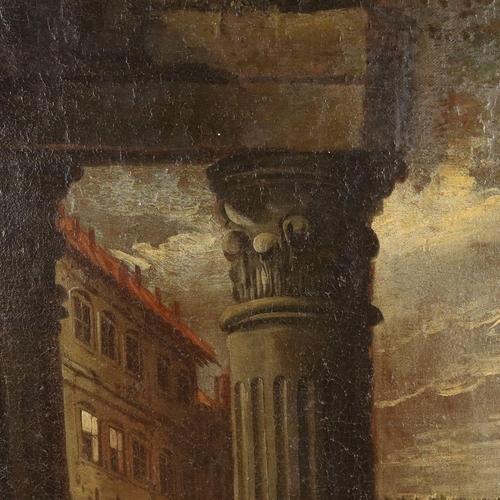 Italian Artist, The Holy Family, Oil on Canvas, 1600s For Sale - Image 9 of 15