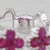 2010s 0.78ctw Ruby Flower Ring 18k White Gold Stackable Size 6.5 Band For Sale - Image 5 of 8