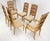 Henredon Set 6 Country French Ladder Cane Back Pegged Frames New Upholstery Dining Chairs For Sale - Image 4 of 11