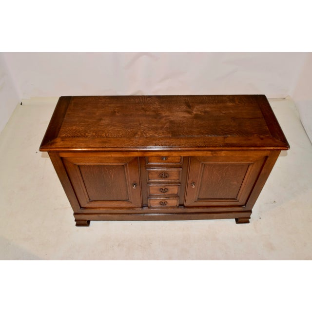 Brown 19th Century French Oak Buffet For Sale - Image 8 of 9