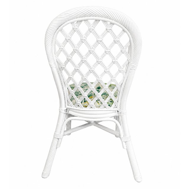 White Rattan Dining Set - Set of 5 For Sale - Image 8 of 9